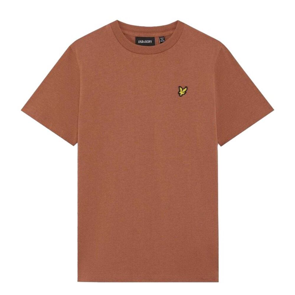 Lyle & Scott Childrens/Kids Script Embroidered T-Shirt / Brick